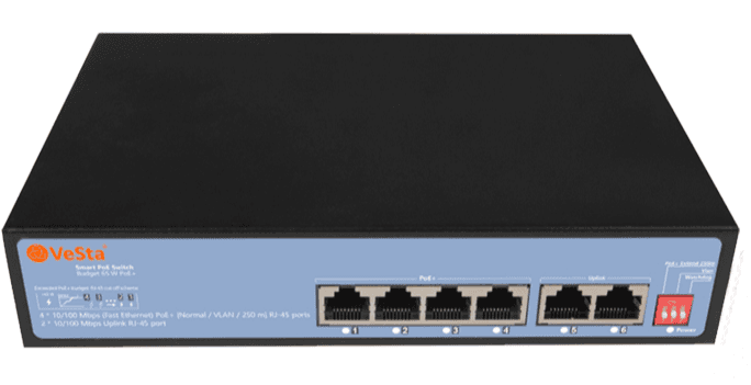 Неуправляемый PoE-коммутатор VSW-706P