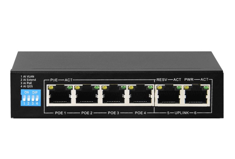 Неуправляемый PoE-коммутатор VSW-606P