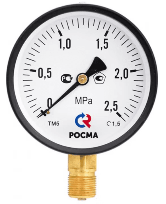 Манометр ТМ-210Р.00 (0-0,1 МПа) М12х1,5.2,5