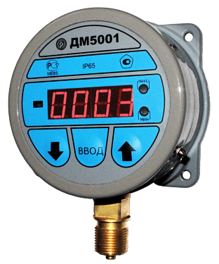 Манометр ДМ5001Г-Т2-1000 кгс/см2-ФОШ-05-RS-232-36 В-G1/2-Обезж.-Пл.-Табл.-П.П.С.-ЦСМ-Свидет.-Э