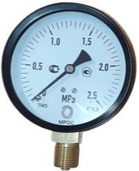 Манометр МП1-d.63. IP54 (0-0,1 МПа) кт.1,5 М12х1,5 Р ТУ 26.51.52-002-71659412-2023