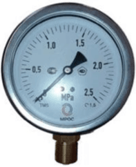 Манометр МП2-d.100.0 IP65 (0-0,1 МПа) кт.1,5 М20х1,5 Р ТУ 26.51.52-002-71659412-2023