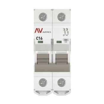Выключатель автоматический модульный EKF AVERES AV-10 2Р 3А (К) 10кА