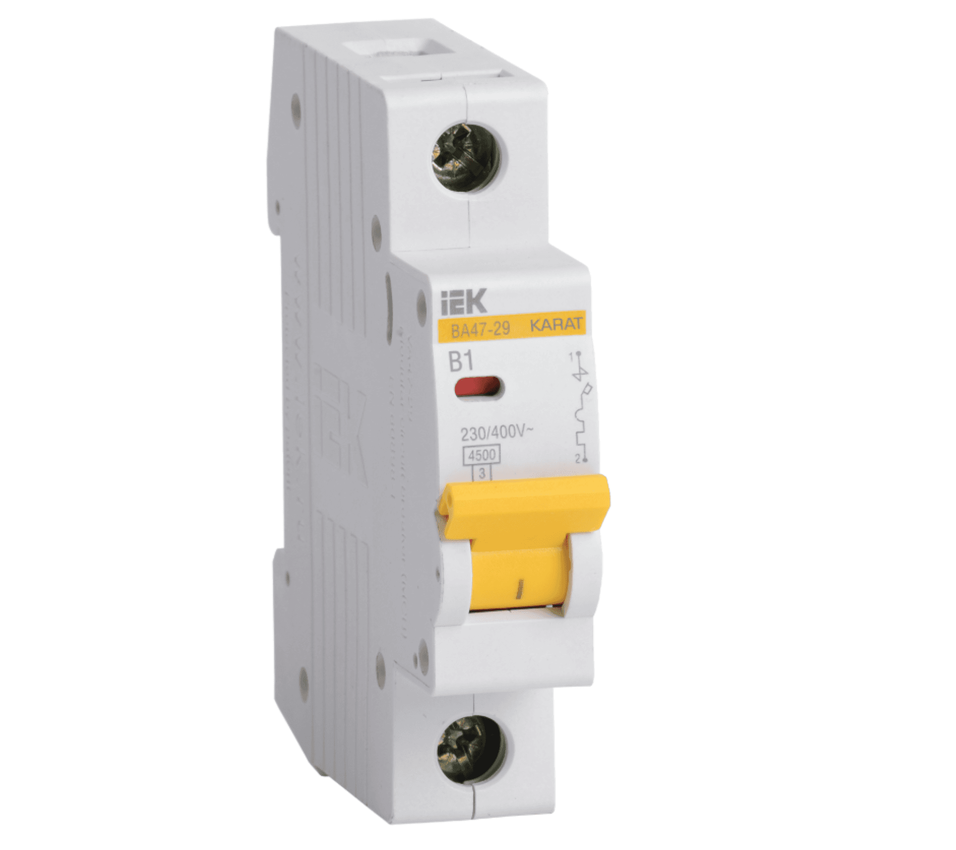 Автоматический выключатель IEK KARAT ВА47-29 1Р 1А 4,5кА В