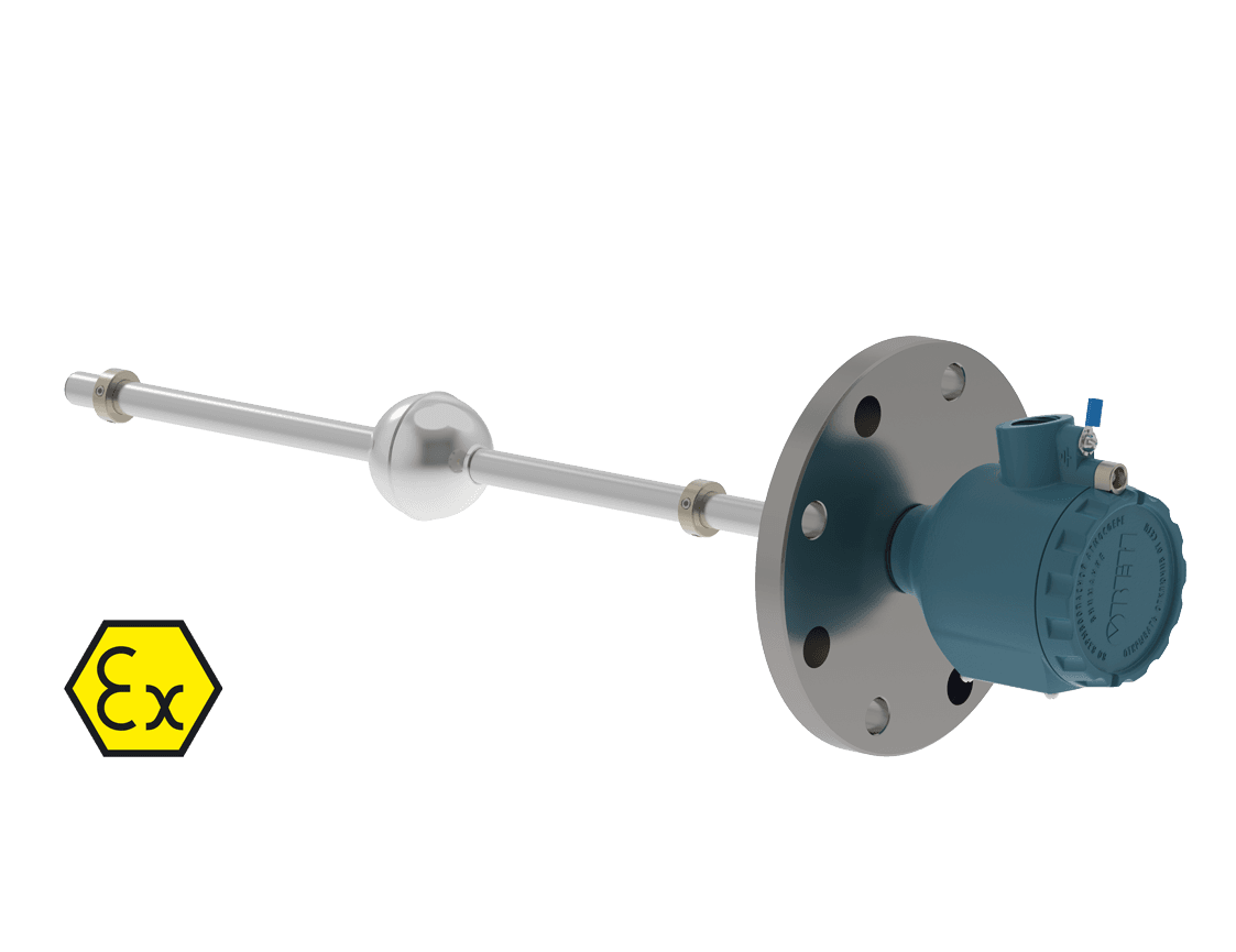 Датчик уровня поплавковый ПДУ-И.500.5.Ф.150.2.5.01.В-EXD