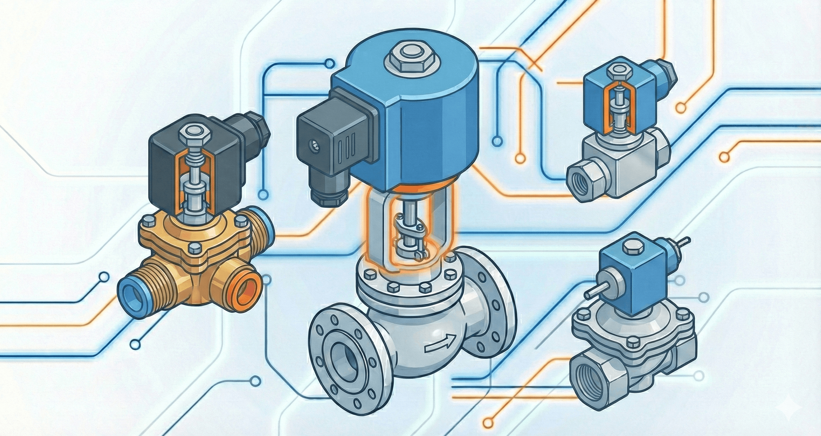 Клапаны электро­маг­нит­ные соле­но­ид­ные